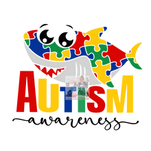 Load image into Gallery viewer, Autism Awareness Shark HTV