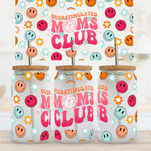 Load image into Gallery viewer, 1 Overstimulated Mom's Club 16 oz UV DTF Cup Wrap