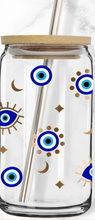 Load image into Gallery viewer, Custom COMPLETED 16 oz Libbey Glass Can or 16oz custom vinyl can wrap