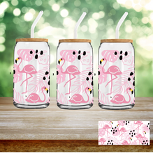 Load image into Gallery viewer, 44 Flamingo 16 oz UV DTF Cup Wrap
