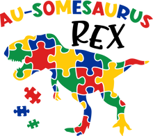 Load image into Gallery viewer, AU-SOMESAURUS REX HTV Transfer