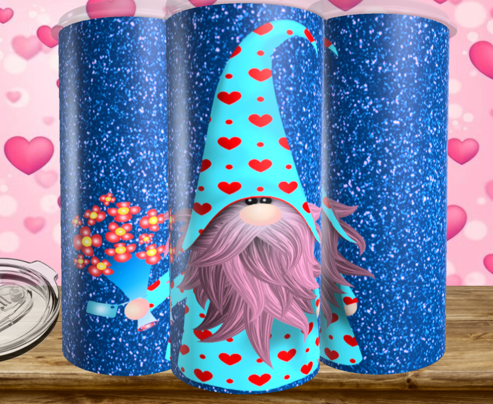 Gnomes with Flowers 20 oz Tumbler