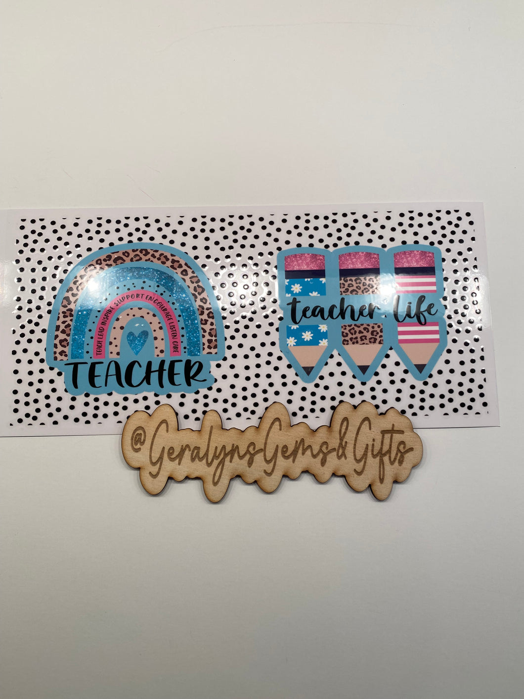 12 Teacher Life 16 oz UV DTF Cup Wrap